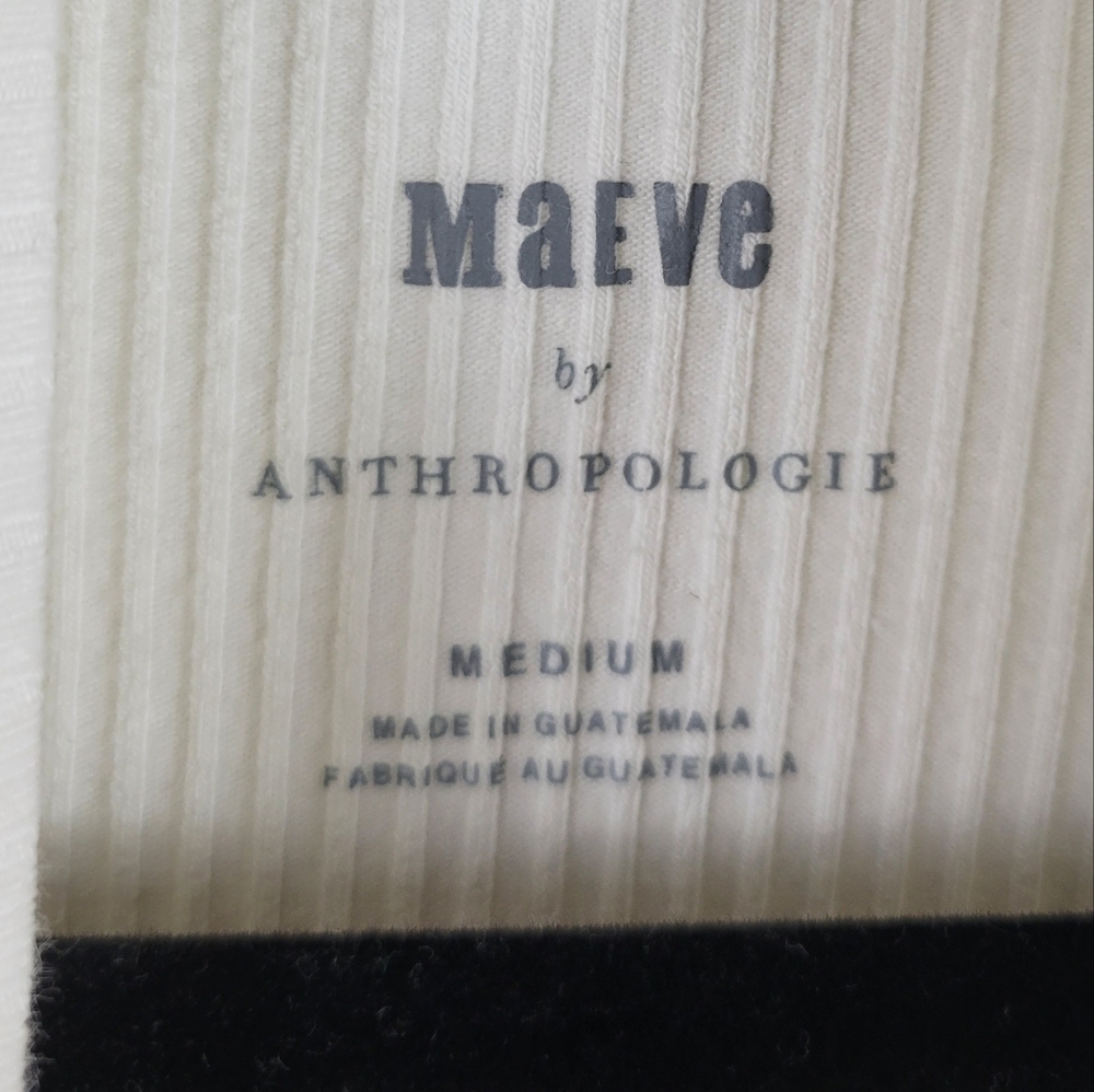 Anthropologie White Long Sleeve Tee - Picture 8 of 11